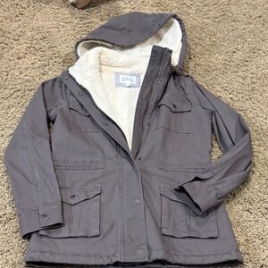 Market & Spruce Cream Sherpa Jacket